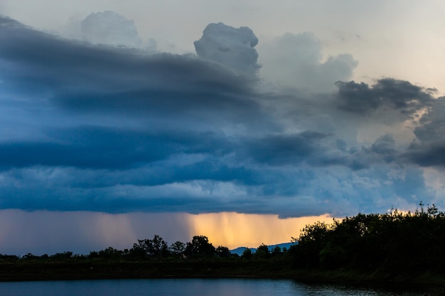 ciel d&#39;orage ciel nuages ​​de pluie