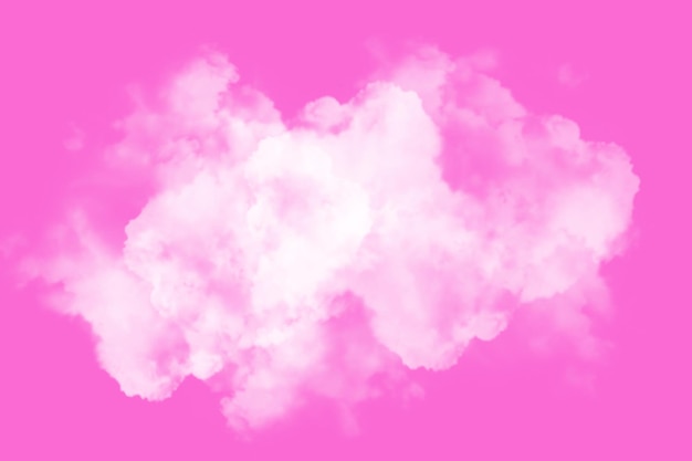 Ciel rose avec un beau fond de nuage