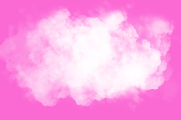 Ciel rose et fond de nuage blanc