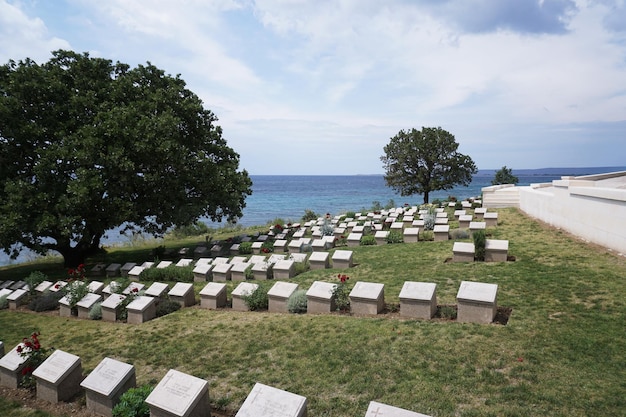 Photo le cimetière de la plage anzac cove gallipoli