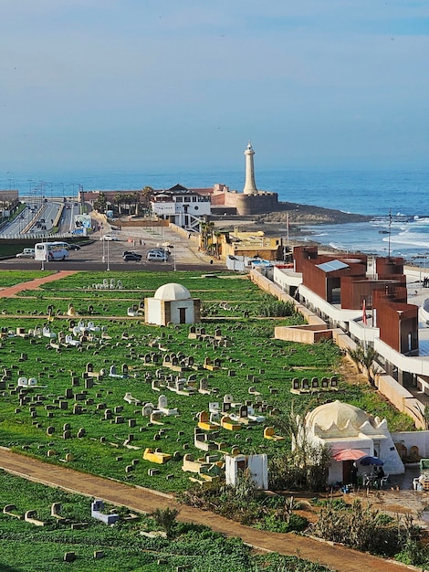 Photo cimetière de rabat depuis la kasbah des oudayas