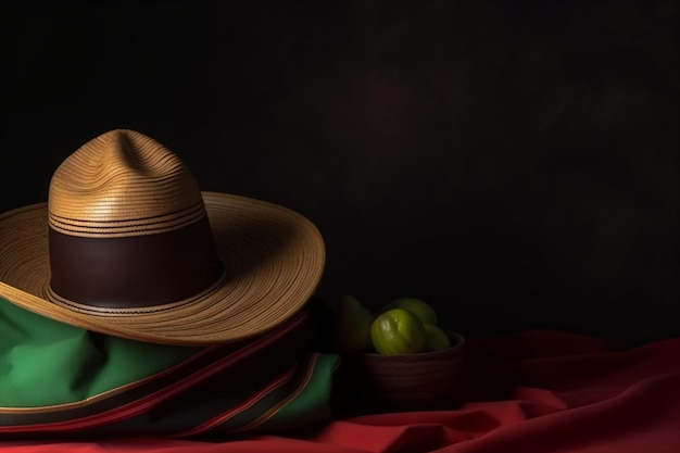 Cinko de mayo mexique fond de célébration avec espace de copie