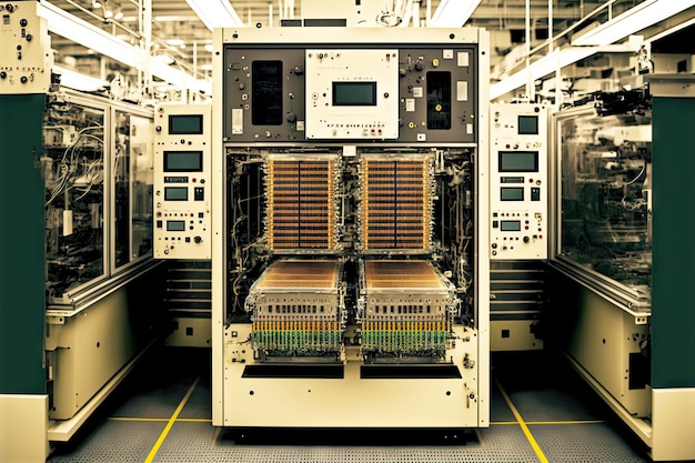 Circuit électronique automatique de fabrication de semi-conducteurs de plaquettes