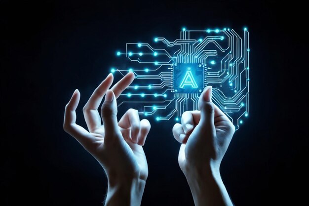 Circuit imprimé électronique en forme de carte de circuit d'intelligence artificielle