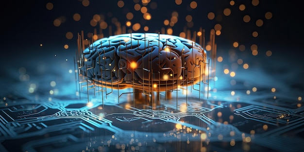 Circuit neuronal et cerveau cybernétique électronique dans un système d'informatique quantique intelligence artificielle