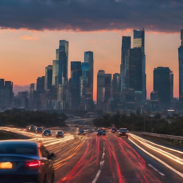 La circulation sur l'autoroute