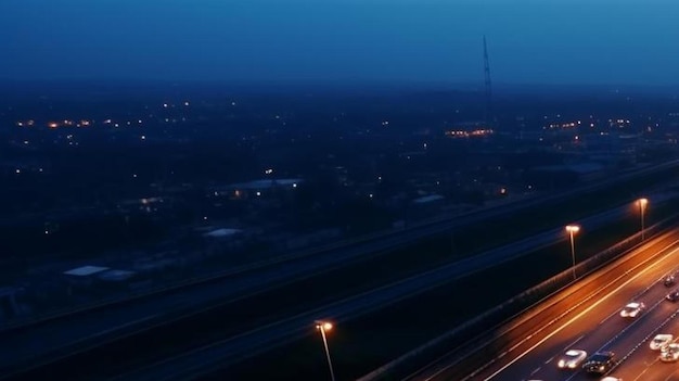 circulation routière en soirée