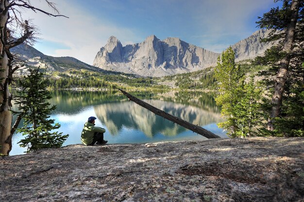 Photo le cirque des tours, la chaîne de rivières du vent, le wyoming.