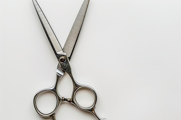 Photo des ciseaux à cheveux sur un fond blanc