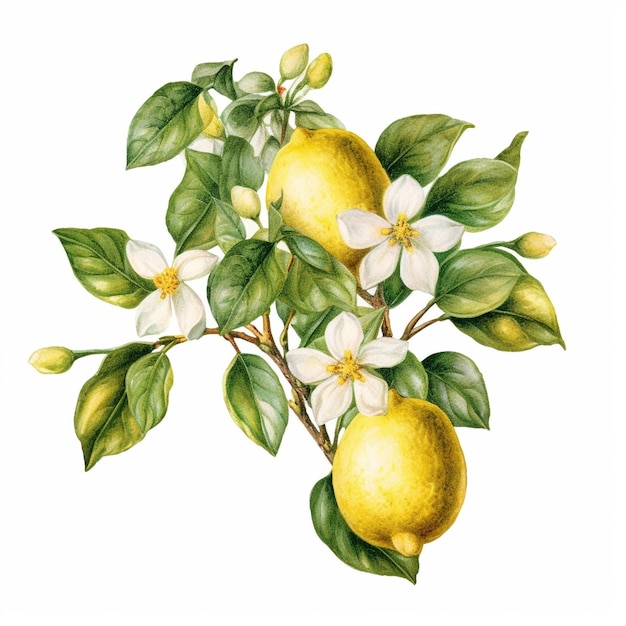 citron avec des feuilles