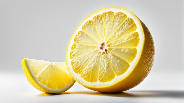 Citron sur fond blanc