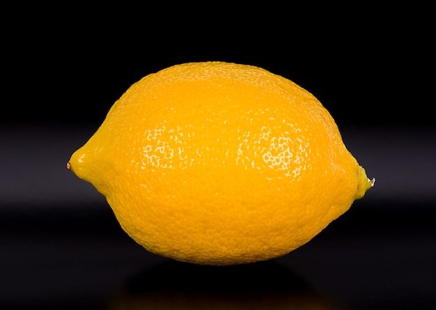 Citron sur fond de couleur