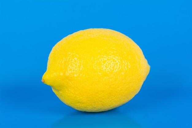 Citron sur fond de couleur