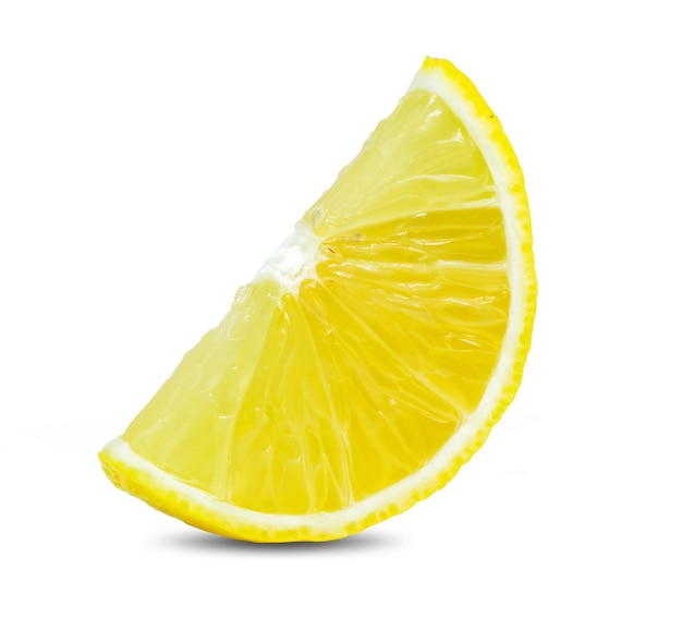 Photo citron isolé sur fond blanc