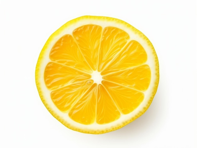 Citron isolé sur un fond blanc