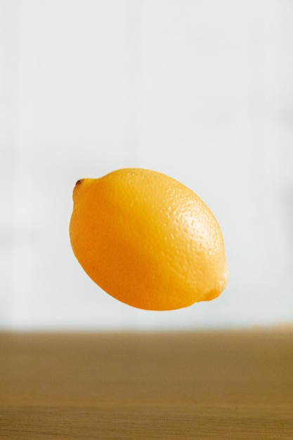 Citron jaune frais et sain