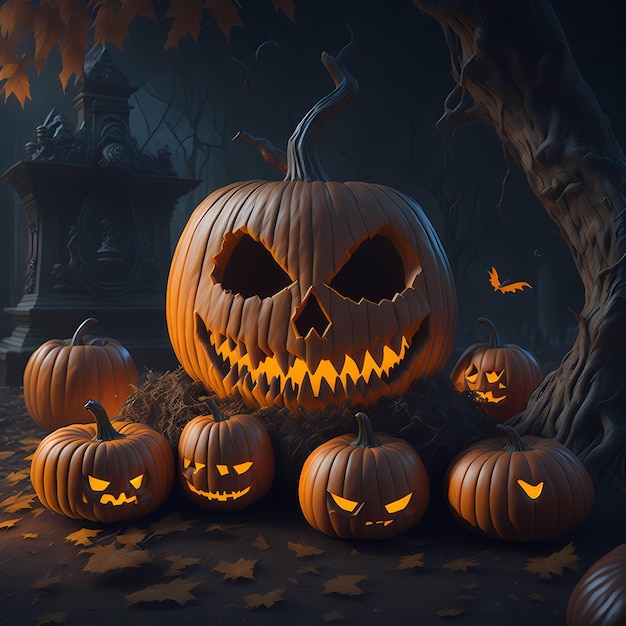 Citrouille 3D pour Halloween