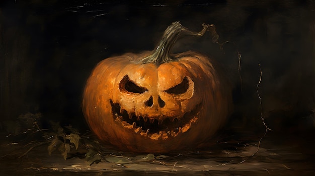 Citrouille de conception de fond d'affiche d'halloween