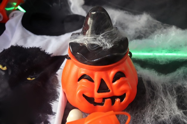 Citrouille d'halloween en plastique