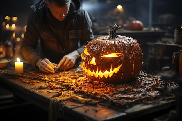 La citrouille d'Halloween