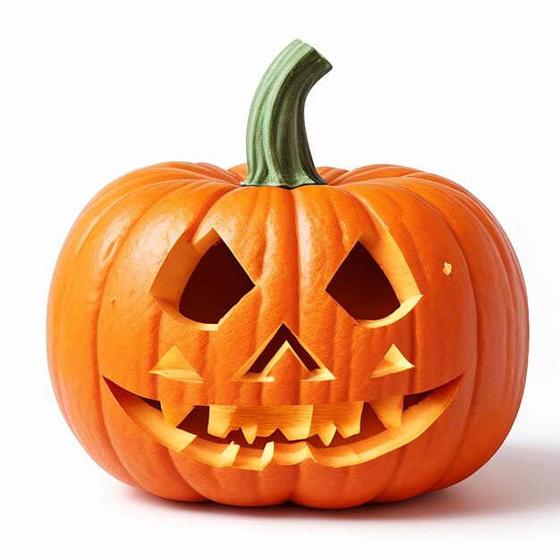 Citrouille JackoLantern fraîchement sculptée générée par l'IA