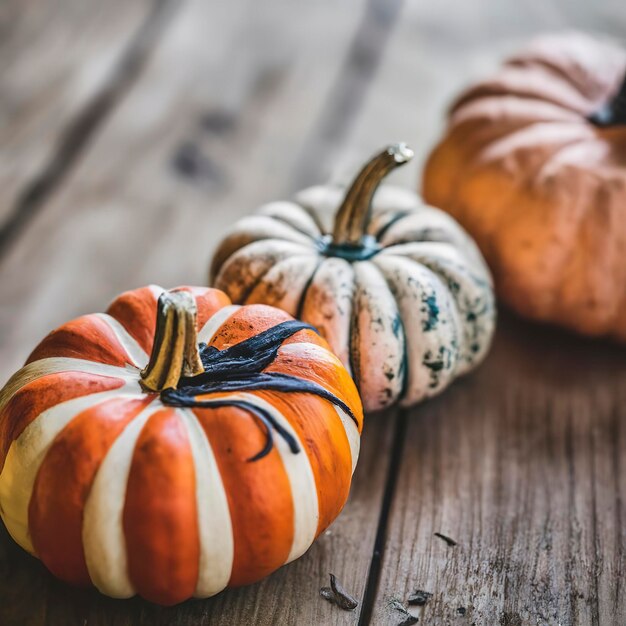 Citrouilles décoratives pour la fête d'Halloween