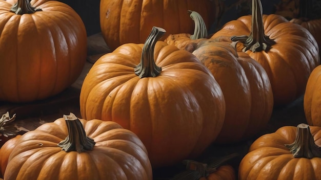 Des citrouilles fraîches