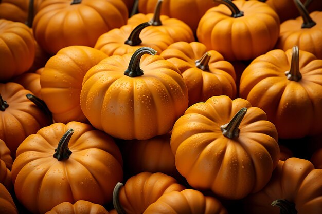 citrouilles orange à la ferme