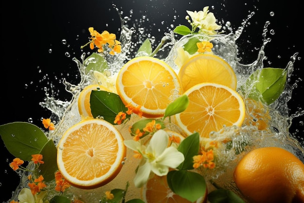 Citrus Burst Lemonade Splash Lemonade est une photographie d'image