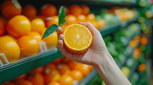 Citrus Delight, une orange cueillie à la main au supermarché