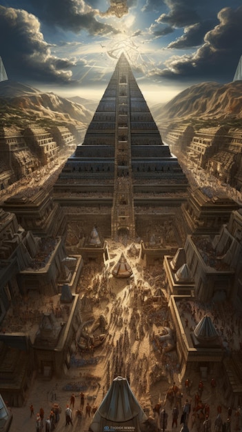 Civilisations anciennes telles que les Égyptiens et les Incas Technologie extraterrestre IA générative