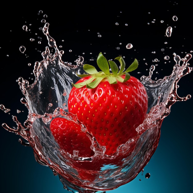Éclaboussure de fruits fraise