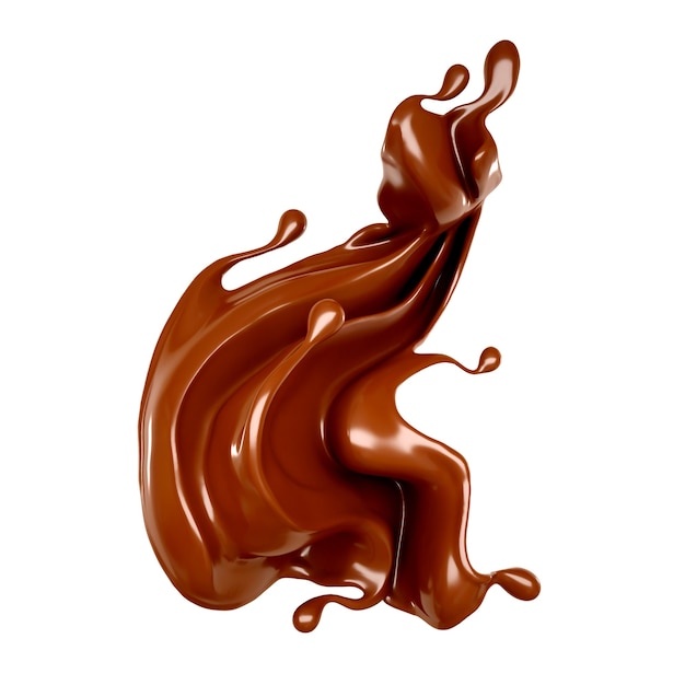 Éclaboussure d'illustration au chocolat