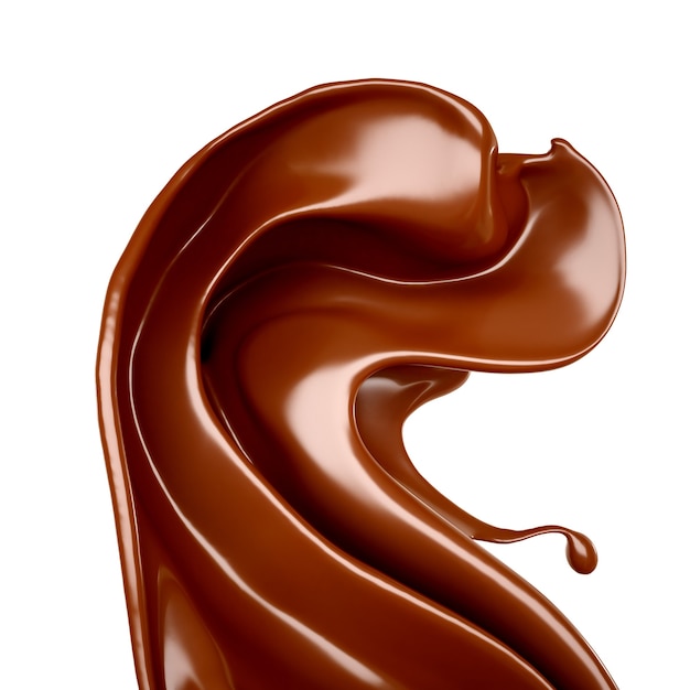 Éclaboussure d'illustration au chocolat