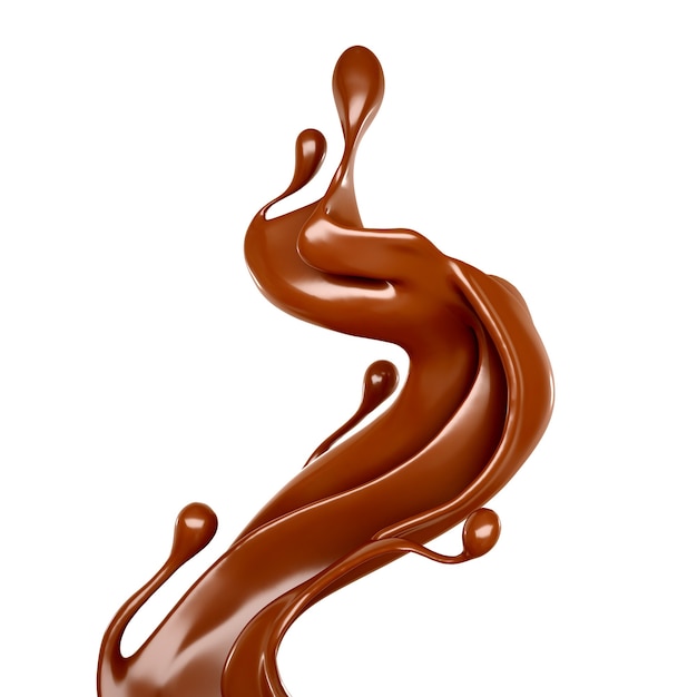 Éclaboussure d'illustration au chocolat