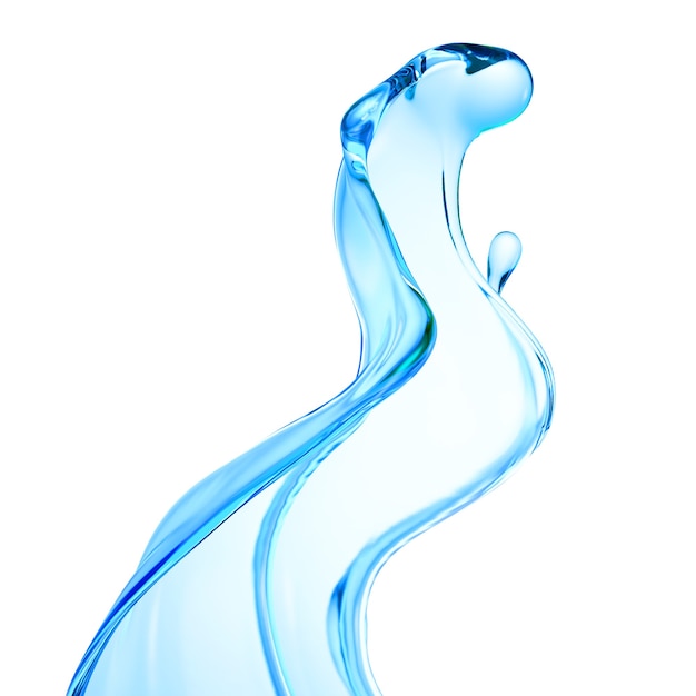 Éclaboussure d'illustration liquide bleu clair