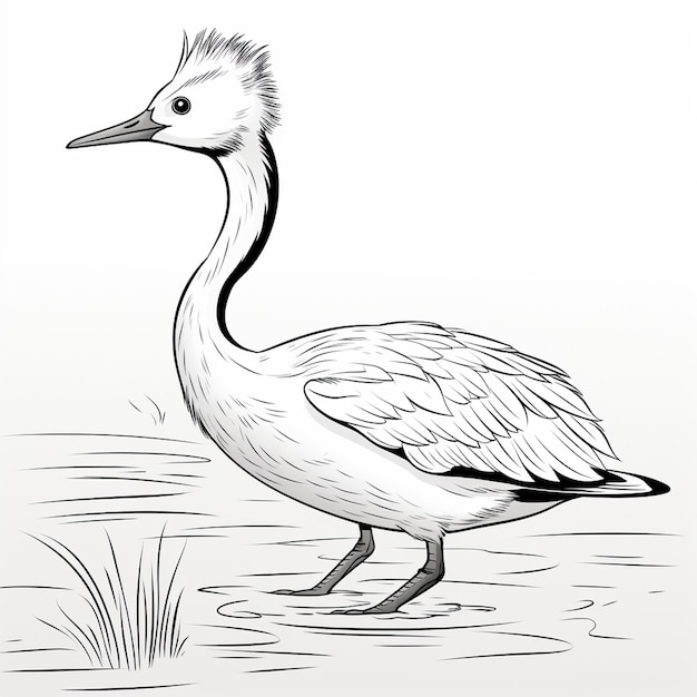 Clarks Grebe est un ange adorable. C'est un livre à colorier.