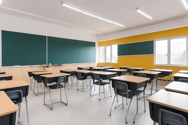 La classe de l'école moderne personne à l'intérieur