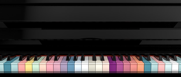 Clavier coloré