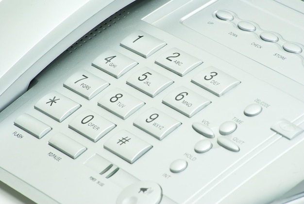 Clavier du téléphone