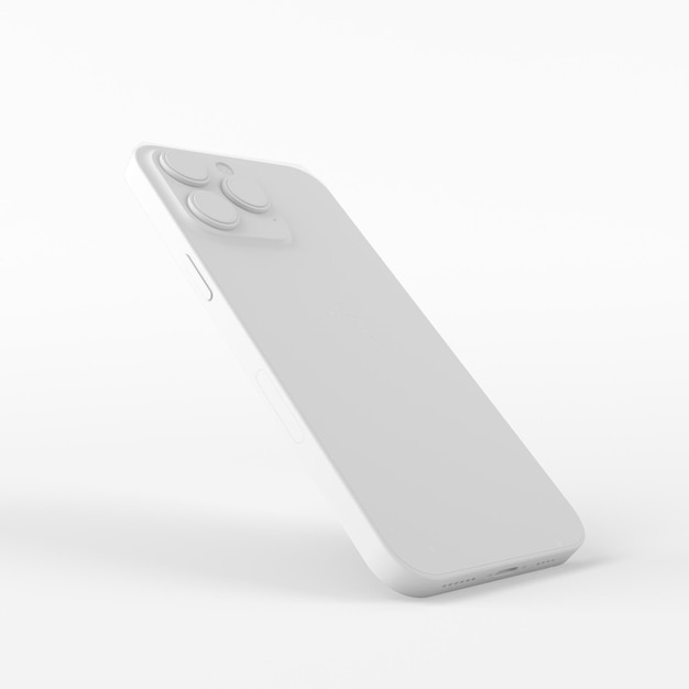 Clay Phone 14 arrière côté droit sur fond blanc