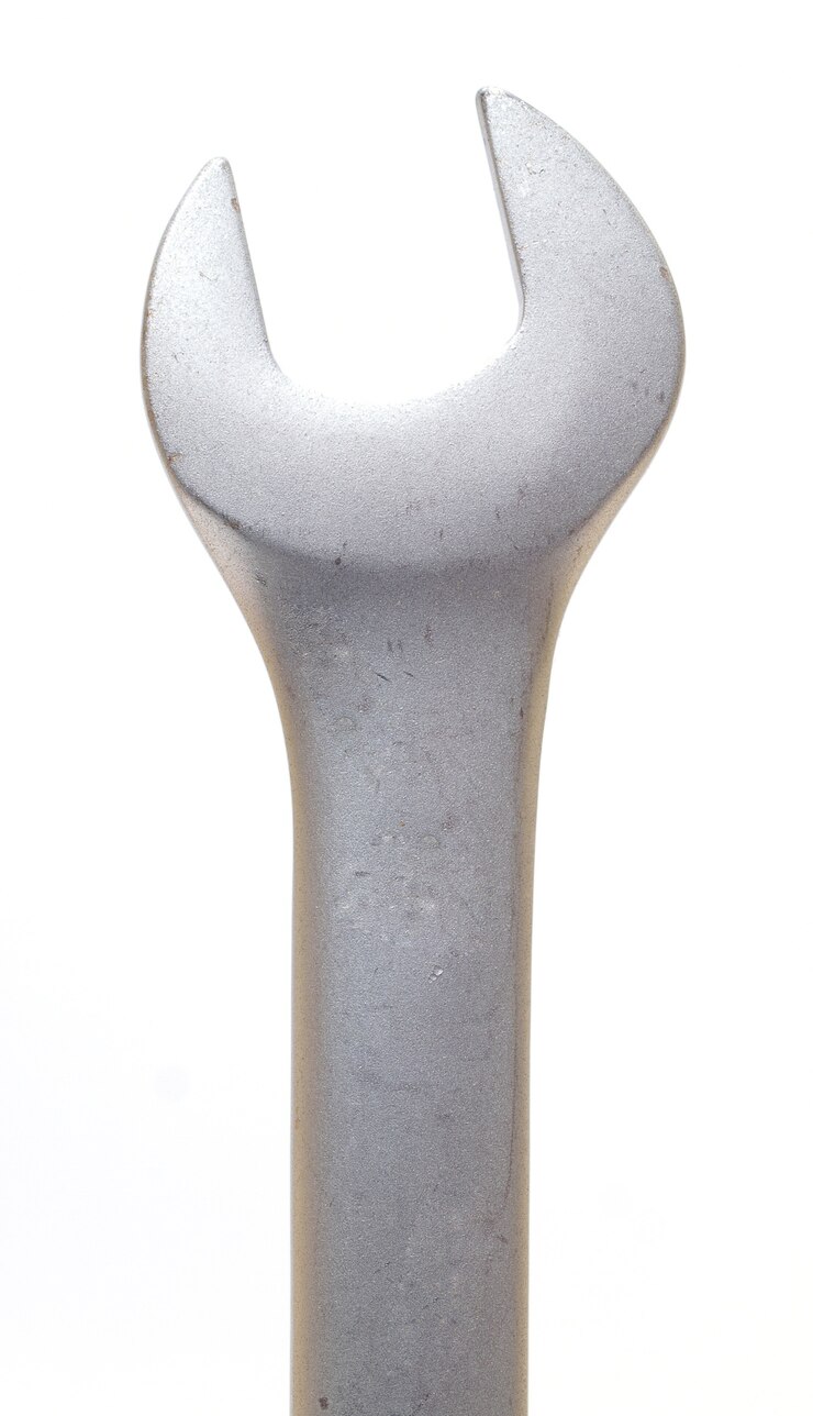 Clé sur fond blanc