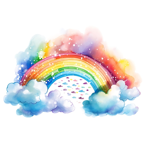 Clipart d'arc-en-ciel coloré
