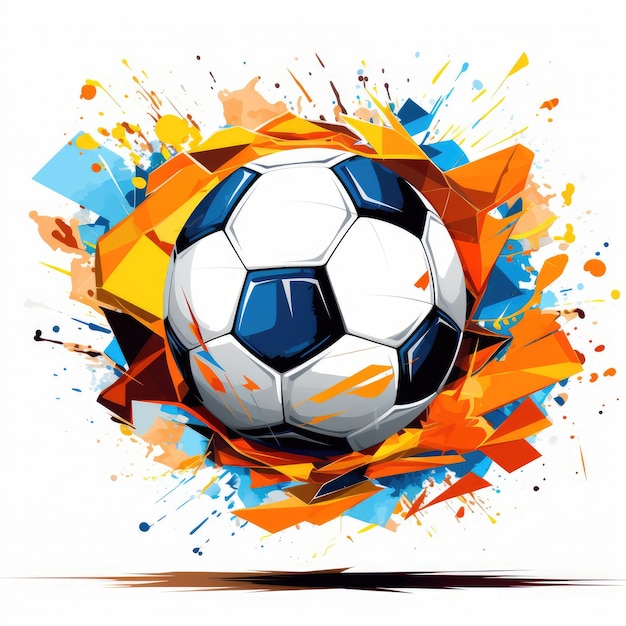 Clipart de ballon de football ludique qui ajoute de l'excitation à vos conceptions