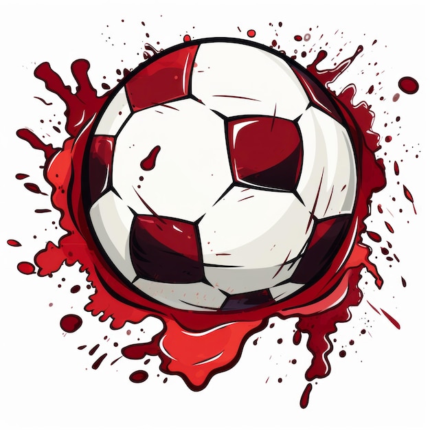 Clipart d'un ballon de football