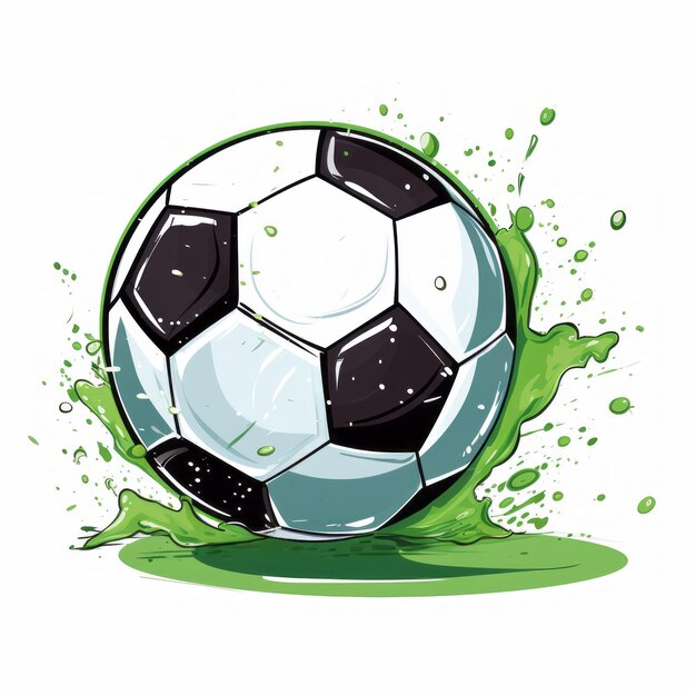 Clipart d'un ballon de football