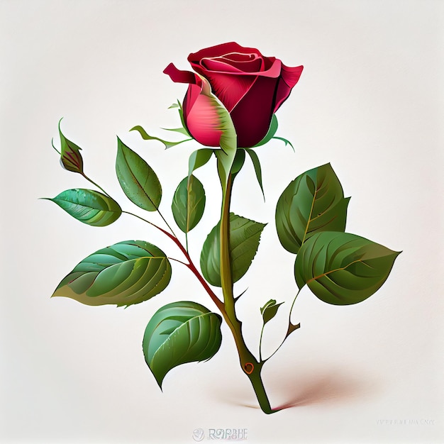 Clipart Fleur Rose