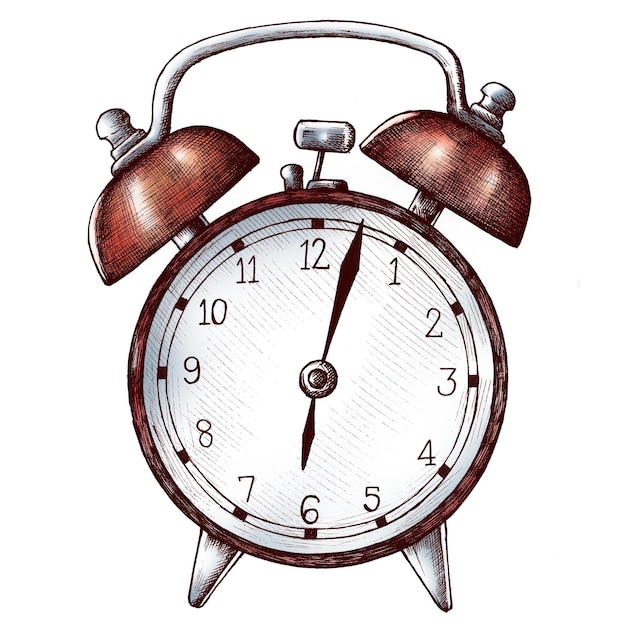 Clipart de l'icône de l'horloge rouge png