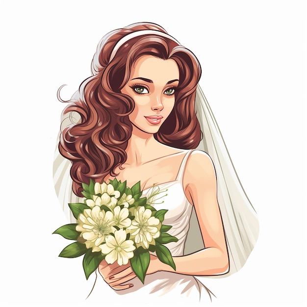 Clipart de la mariée