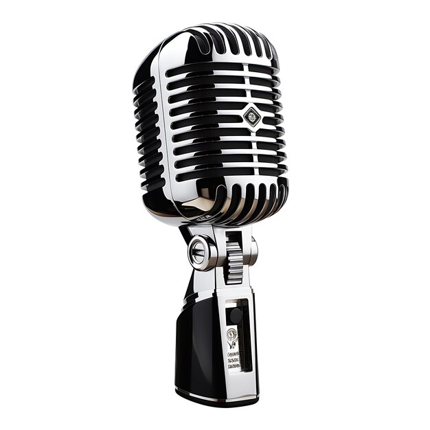 Photo clipart de microphone de style rétro